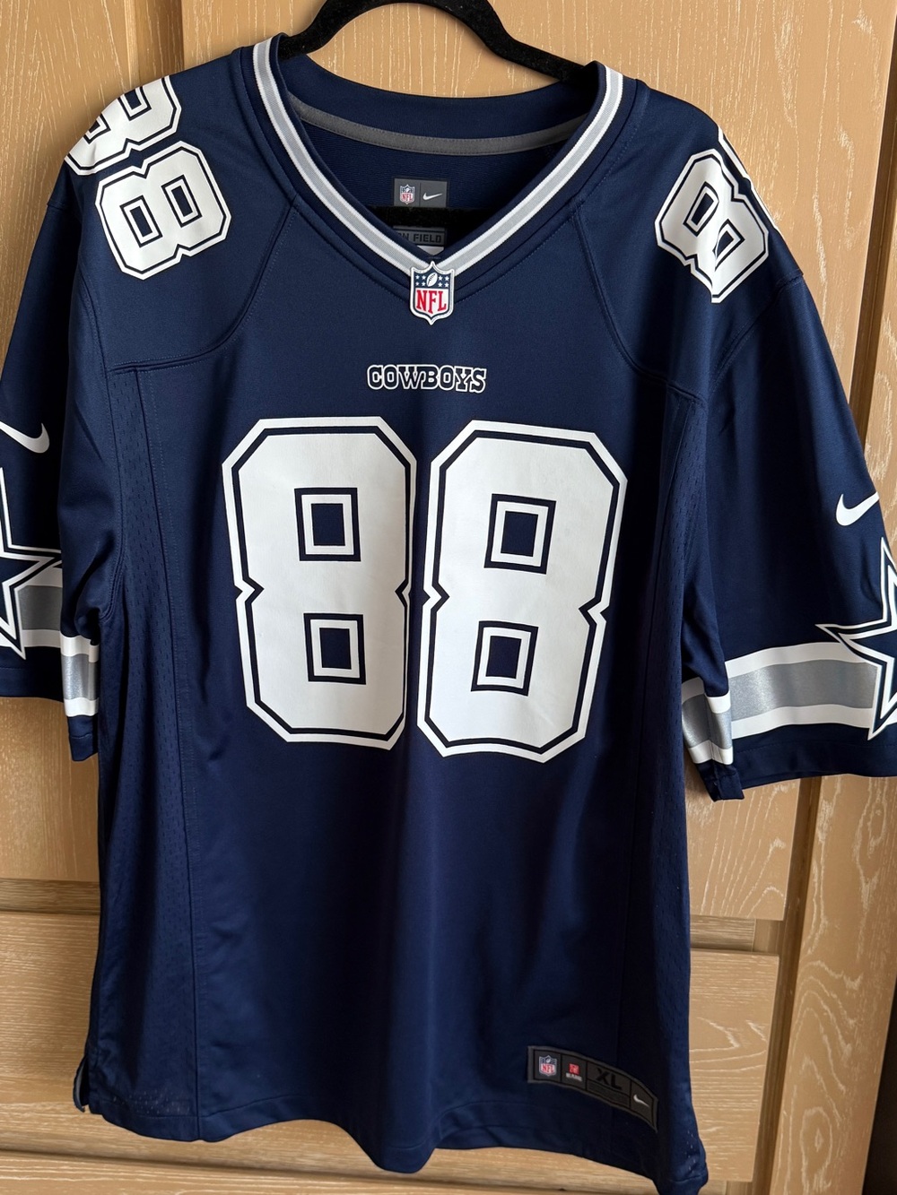Nike Navy and White Dallas Cowboys #88 Football Jersey